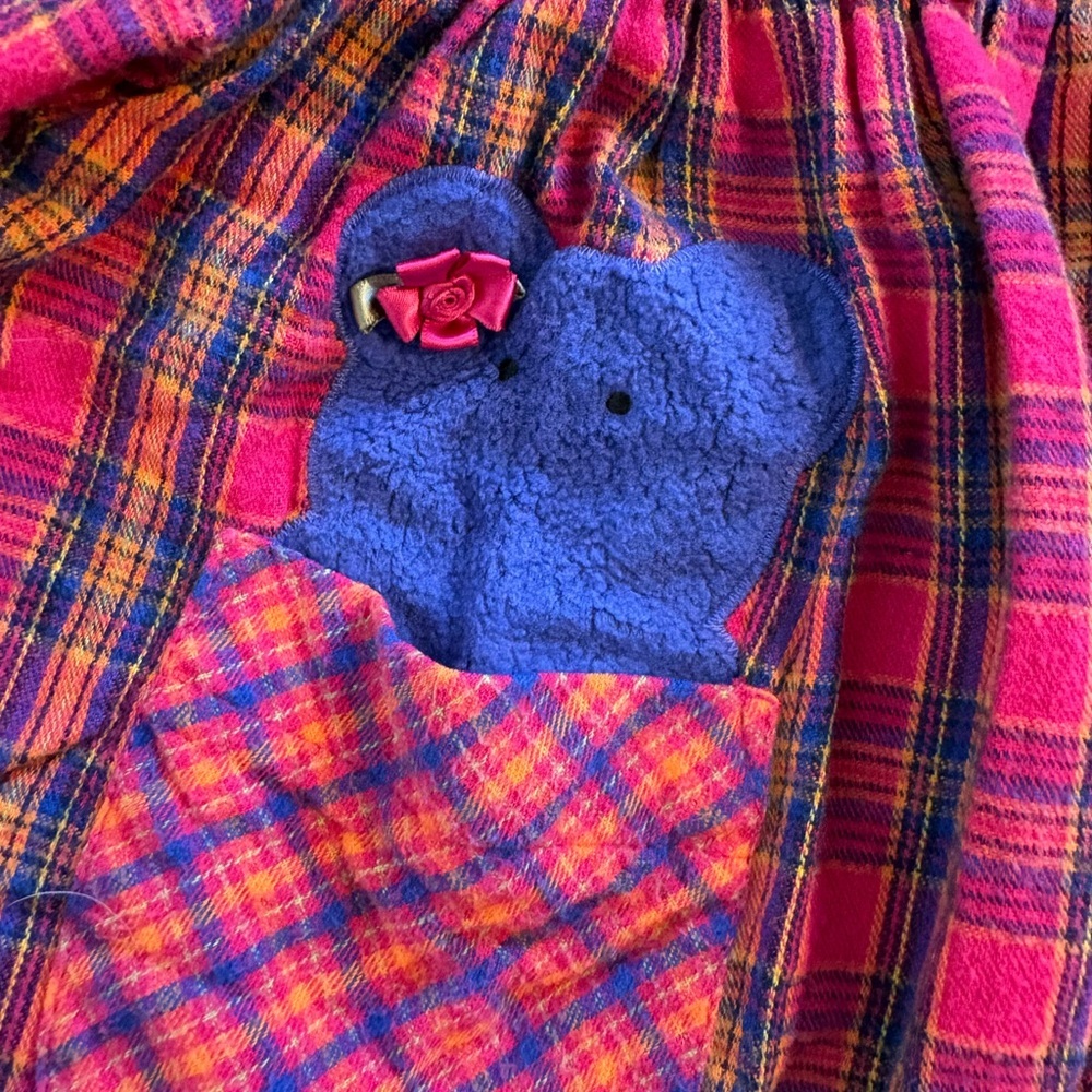 Vintage 90s 2T Cotton Collared Dress by Chicken Noodle Plaid Easter school photo - Picture 3 of 9